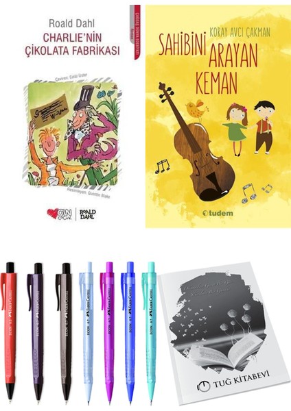 Sahibini Arayan Keman ve Charlie'nin Çikolata Fabrikası 2'li Set - Kalem