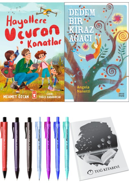 Dedem Bir Kiraz Ağacı ve Hayallere Uçuran Kanatlar 2'li Set - Kalem