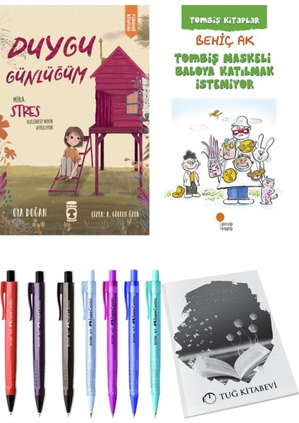 Tombiş Maskeli Baloya Katılmak İstemiyor ve Duygu Günlüğüm Mira Stres Kulübesi'nden Ayrılıyor 2'li Set - Kalem