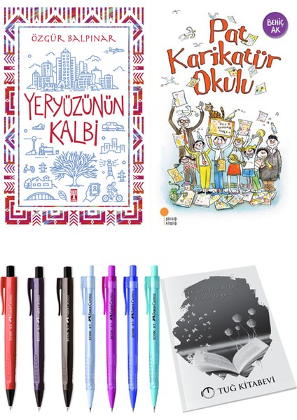 Pat Karikatür Okulu ve Yeryüzünün Kalbi 2'li Set - Kalem