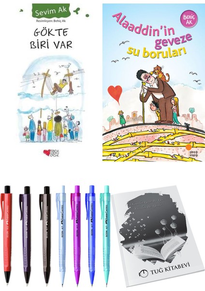 Alaaddin’in Geveze Su Boruları ve Gökte Biri Var 2li Set + Hediyeli