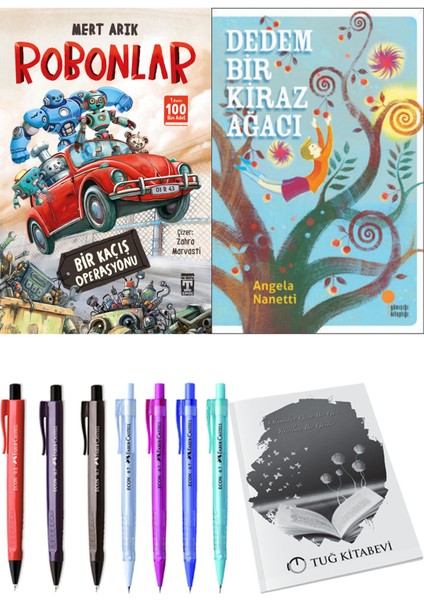 Dedem Bir Kiraz Ağacı ve Robonlar Bir Kaçış Operasyonu 2li Set + Hediyeli