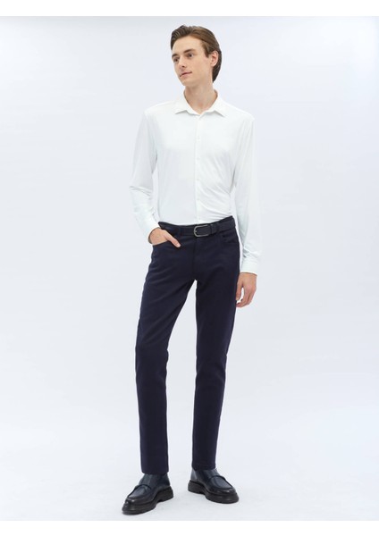 Beyaz Düz Regular Fit Casual Gömlek