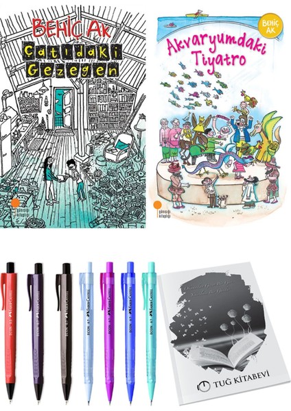 Akvaryumdaki Tiyatro ve Çatıdaki Gezegen 2li Set + Hediyeli