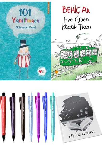 Eve Giden Küçük Tren ve 101 Yanıltmaca 2li Set + Hediyeli