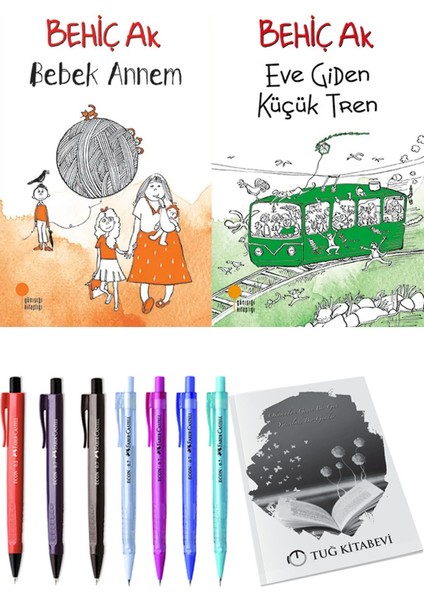 Eve Giden Küçük Tren ve Bebek Annem 2li Set + Hediyeli