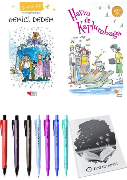 Havva Ile Kaplumbağa ve Gemici Dedem 2li Set + Hediyeli