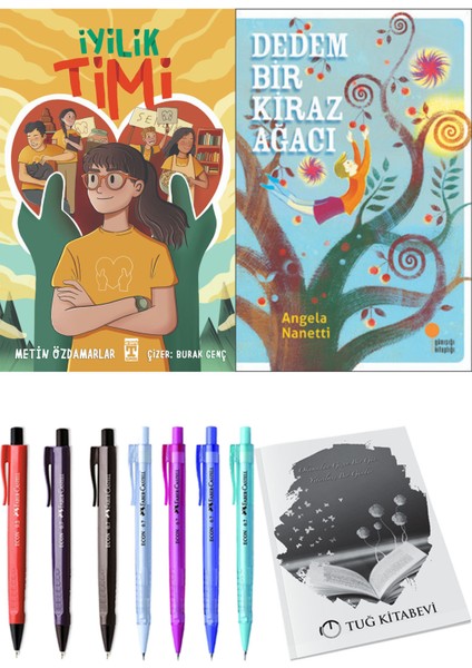 Dedem Bir Kiraz Ağacı ve Iyilik Timi 2li Set + Hediyeli