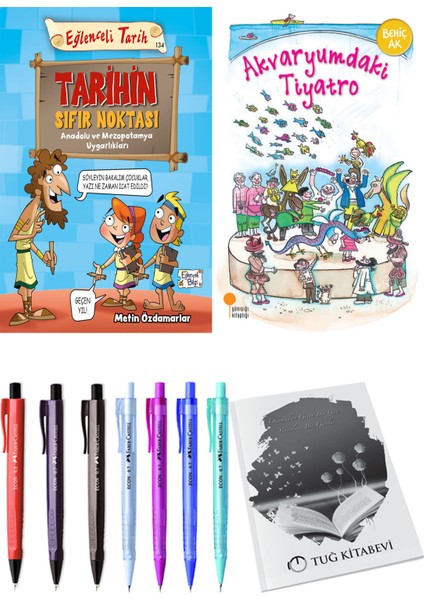 Akvaryumdaki Tiyatro ve Tarihin Sıfır Noktası Anadolu ve Mezopotomya Uygarlıkları 2li Set + Hediyeli