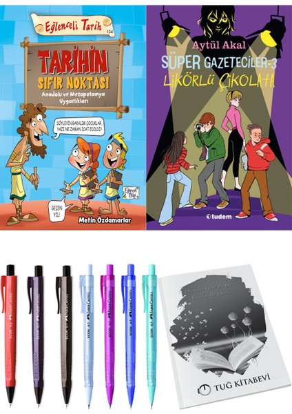 Süper Gazeteciler 3 Likörlü Çikolata ve Tarihin Sıfır Noktası Anadolu ve Mezopotomya Uygarlıkları 2li Set + Hediyeli