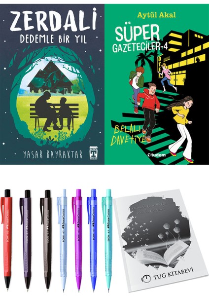 Süper Gazeteciler 4 Belalı Davetiye ve Zerdali Dedemle Bir Yıl 2li Set + Hediyeli