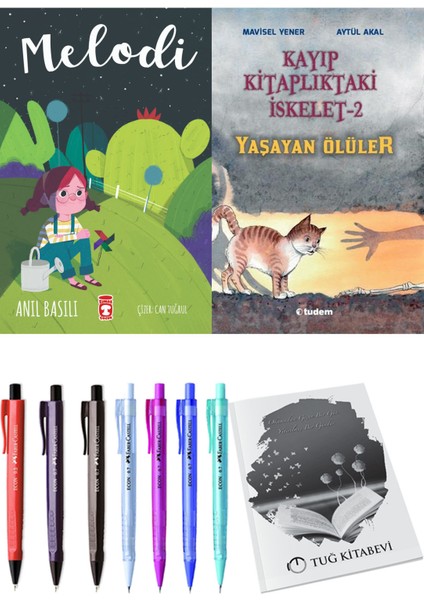 Kayıp Kitaplıktaki Iskelet 2 Yaşayan Ölüler ve Melodi 2li Set + Hediyeli