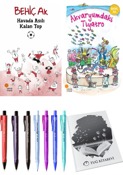Akvaryumdaki Tiyatro ve Havada Asılı Kalan Top 2li Set + Hediyeli