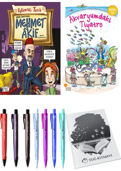 Akvaryumdaki Tiyatro ve Milli Şairimiz Mehmet Akif 2li Set + Hediyeli