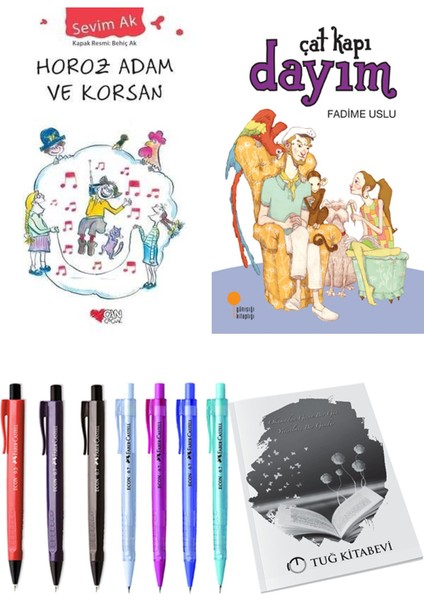 Çat Kapı Dayım ve Horoz Adam ve Korsan 2li Set + Hediyeli