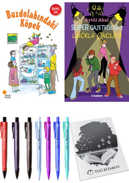 Süper Gazeteciler 3 Likörlü Çikolata ve Buzdolabındaki Köpek 2li Set + Hediyeli