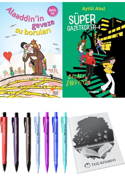 Süper Gazeteciler 4 Belalı Davetiye ve Alaaddin’in Geveze Su Boruları 2li Set + Hediyeli