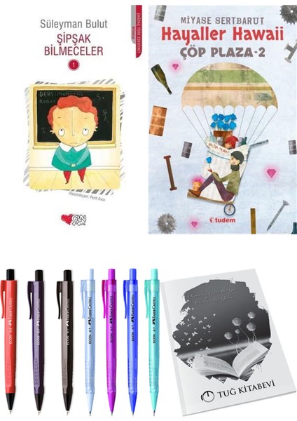 Çöp Plaza 2 Hayaller Hawaii ve Şipşak Bilmeceler 1 2li Set + Hediyeli
