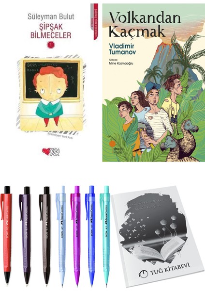 Volkandan Kaçmak ve Şipşak Bilmeceler 1 2li Set + Hediyeli