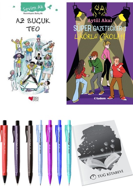 Süper Gazeteciler 3 Likörlü Çikolata ve Az Buçuk Teo 2li Set + Hediyeli