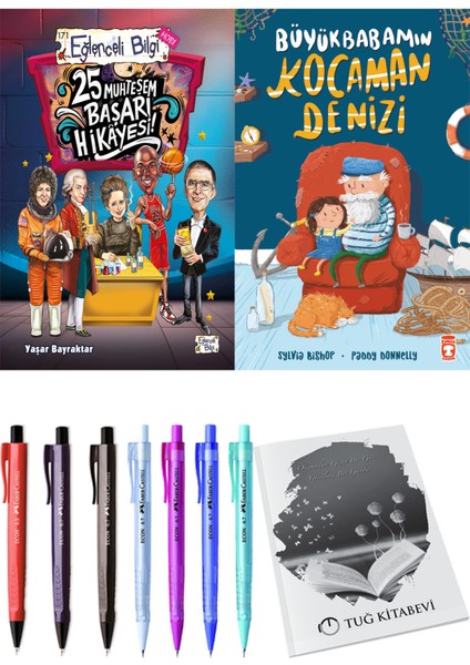 Büyükbabamın Kocaman Denizi ve 25 Muhteşem Başarı Hikayesi 2'li Set - Kalem