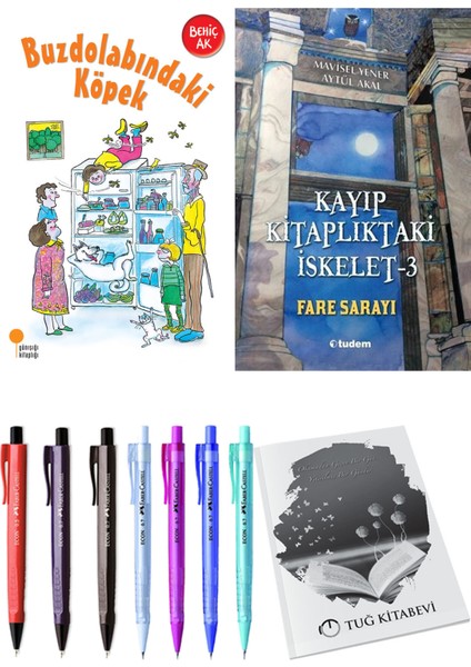 Kayıp Kitaplıktaki Iskelet 3 Fare Sarayı ve Buzdolabındaki Köpek 2li Set