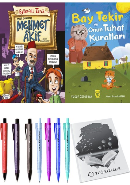 Bay Tekir ve Onun Tuhaf Kuralları ve Milli Şairimiz Mehmet Akif 2li Set + Hediyeli