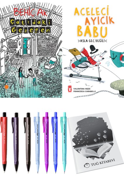 Aceleci Ayıcık Babu Asla Geç Değil ve Çatıdaki Gezegen 2li Set