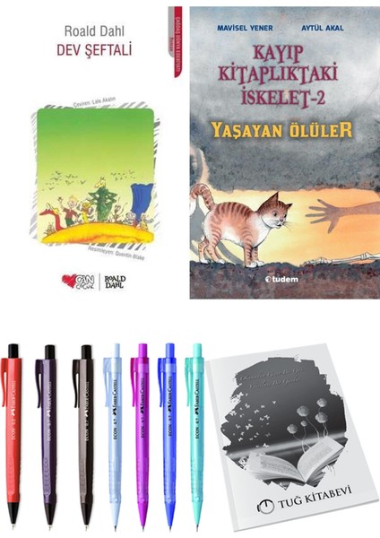 Kayıp Kitaplıktaki Iskelet 2 Yaşayan Ölüler ve Dev Şeftali 2li Set