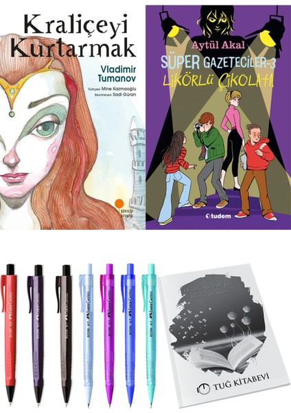 Süper Gazeteciler 3 Likörlü Çikolata ve Kraliçeyi Kurtarmak 2li Set + Hediyeli