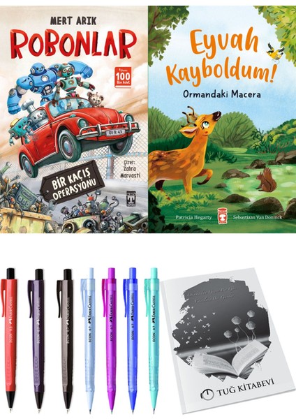 Eyvah Kayboldum! Ormandaki Macera ve Robonlar Bir Kaçış Operasyonu 2li Set + Hediyeli