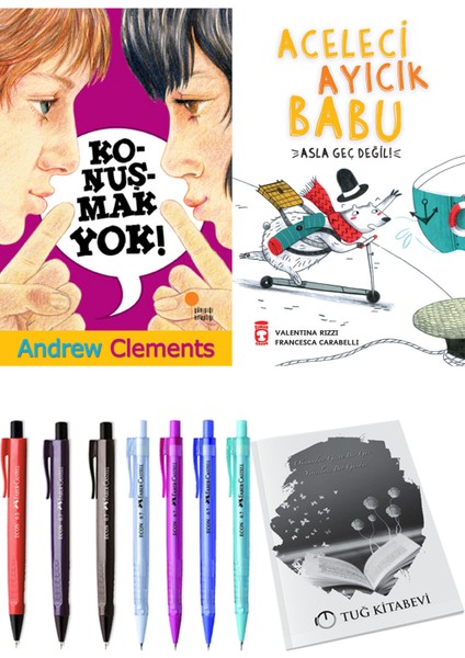 Aceleci Ayıcık Babu Asla Geç Değil ve Konuşmak Yok! 2li Set + Hediyeli