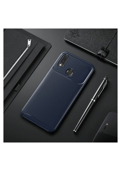 Honor Play Kılıf Karbon Desenli Şık Tamia Premium Silikon Kapak