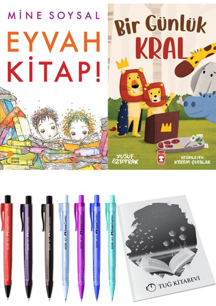 Bir Günlük Kral ve Eyvah Kitap! 2li Set + Hediyeli