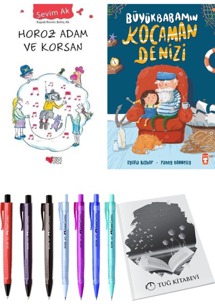 Büyükbabamın Kocaman Denizi ve Horoz Adam ve Korsan 2li Set + Hediyeli