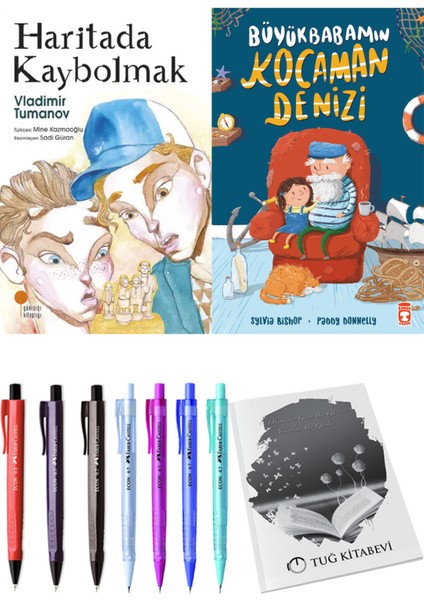 Büyükbabamın Kocaman Denizi ve Haritada Kaybolmak 2li Set + Hediyeli
