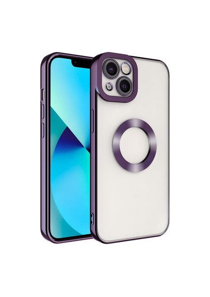 iPhone 13 Kılıf Logo Detaylı ve Parlak Nlight Premium Silikon Kapak