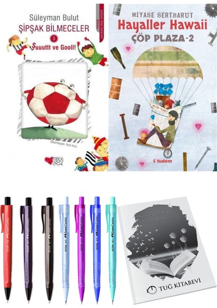 Çöp Plaza 2 Hayaller Hawaii ve Şipşak Bilmeceler 3 2li Set + Hediyeli