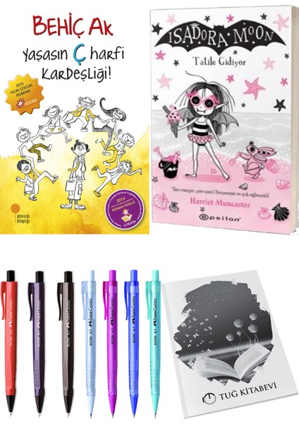 Isadora Moon 11 Tatile Gidiyor ve Yaşasın Ç Harfi Kardeşliği 2li Set + Hediyeli