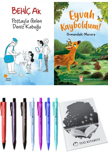 Eyvah Kayboldum! Ormandaki Macera ve Postayla Gelen Deniz Kabuğu 2li Set + Hediyeli
