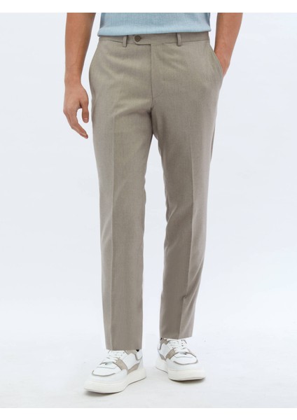 Vizon Düz Dokuma Fitted Fit Klasik Pantolon fiyatları