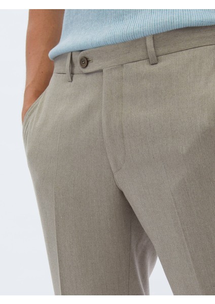 Vizon Düz Dokuma Fitted Fit Klasik Pantolon modelleri