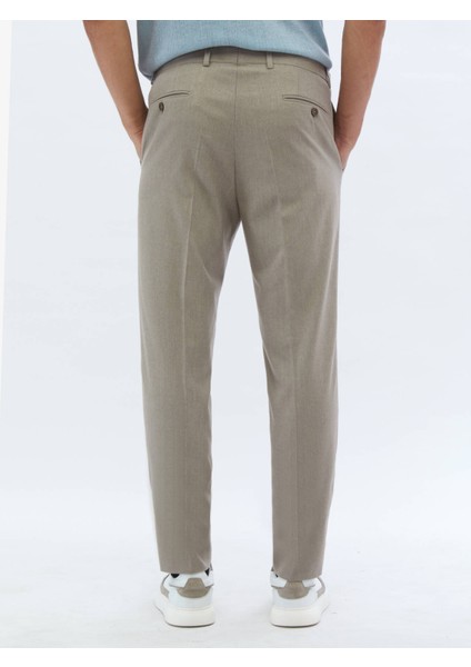 Vizon Düz Dokuma Fitted Fit Klasik Pantolon fırsatları
