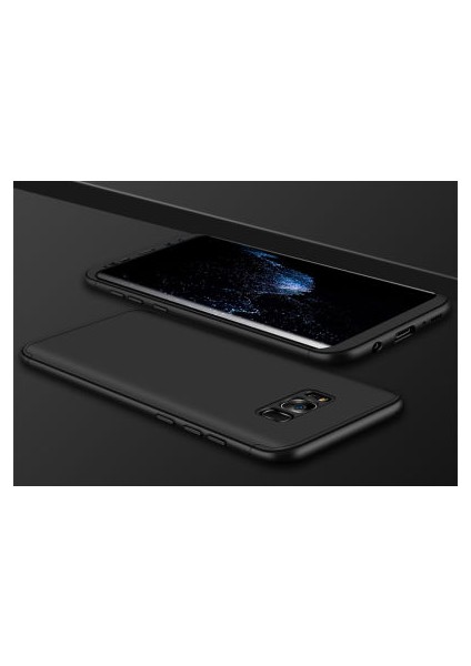 Samsung Galaxy S8 Plus Kılıf 3 Parçalı Şık Patch Sert Silikon Kapak