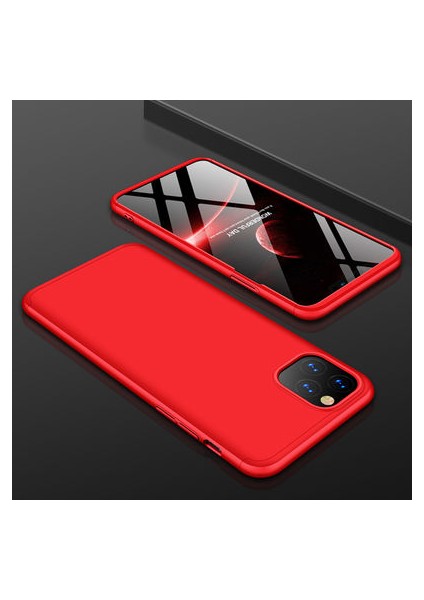 iPhone 11 Pro Max Kılıf 3 Parçalı Şık Patch Sert Silikon Kapak