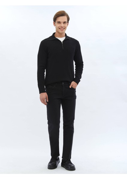 Siyah Desenli Triko Kazak fiyatları