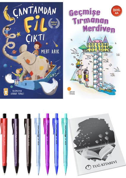Geçmişe Tırmanan Merdiven ve Çantamdan Fil Çıktı 2li Set