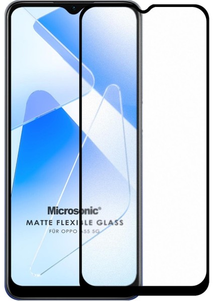 Oppo A55 5g Seramik Matte Flexible Ekran Koruyucu Siyah