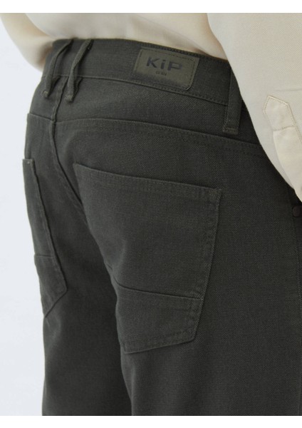 Haki Dokuma Slim Fit Casual Pamuk Karışımlı Pantolon fırsatları