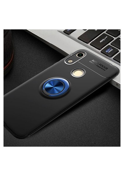 Huawei Y6S 2019 Kılıf Yüzüklü Sağlam Esnek Ringo Silikon Kapak